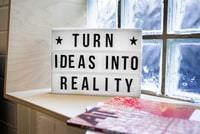 turn (writing )ideas into reality