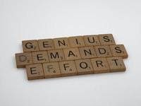 genius demands effort