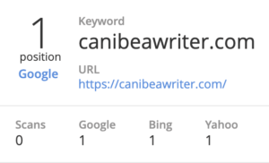 can I be a writer Google rank